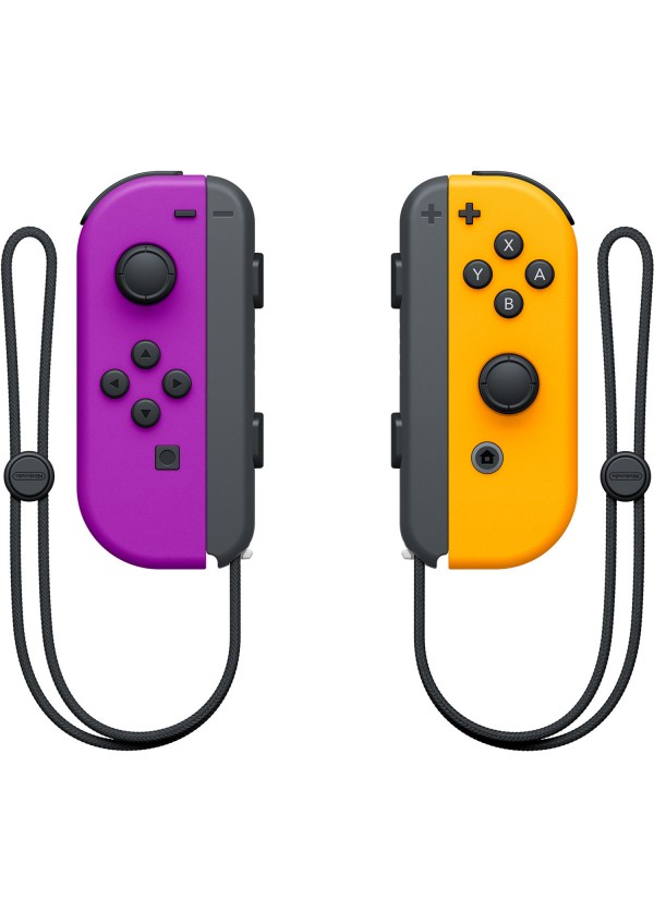 Manette Joy-Con Gauche & Droite Pour Nintendo Switch - Neon Violet Et Orange